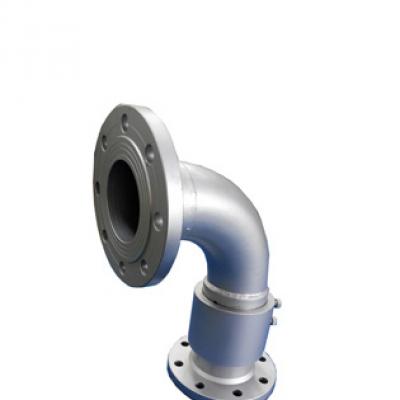 High pressure water rotary joint with 90 degree flange connection