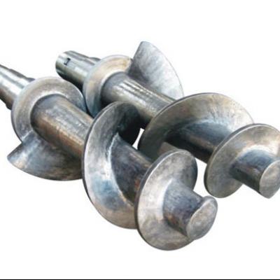 Conical twin screw for rubber machine